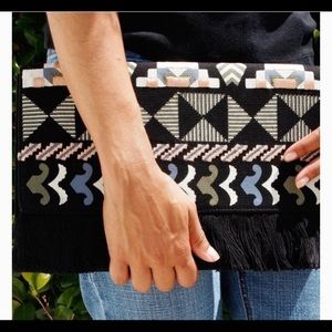 Stella & Dot Taj Embroidered Clutch